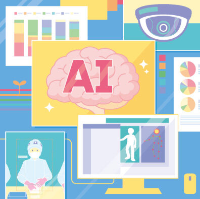 開発風景やシステム画面