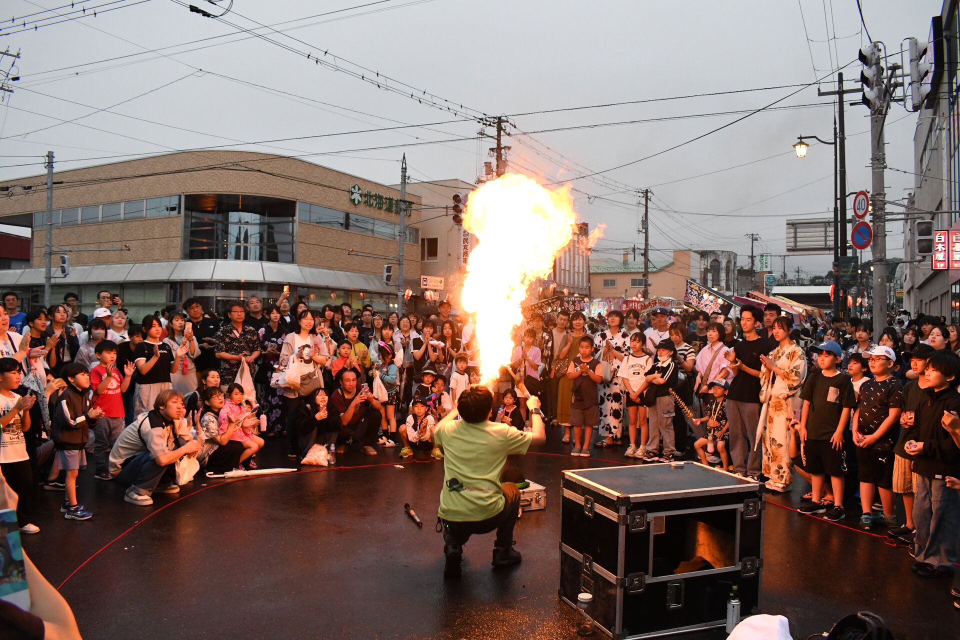 大道芸パフォーマンスの様子