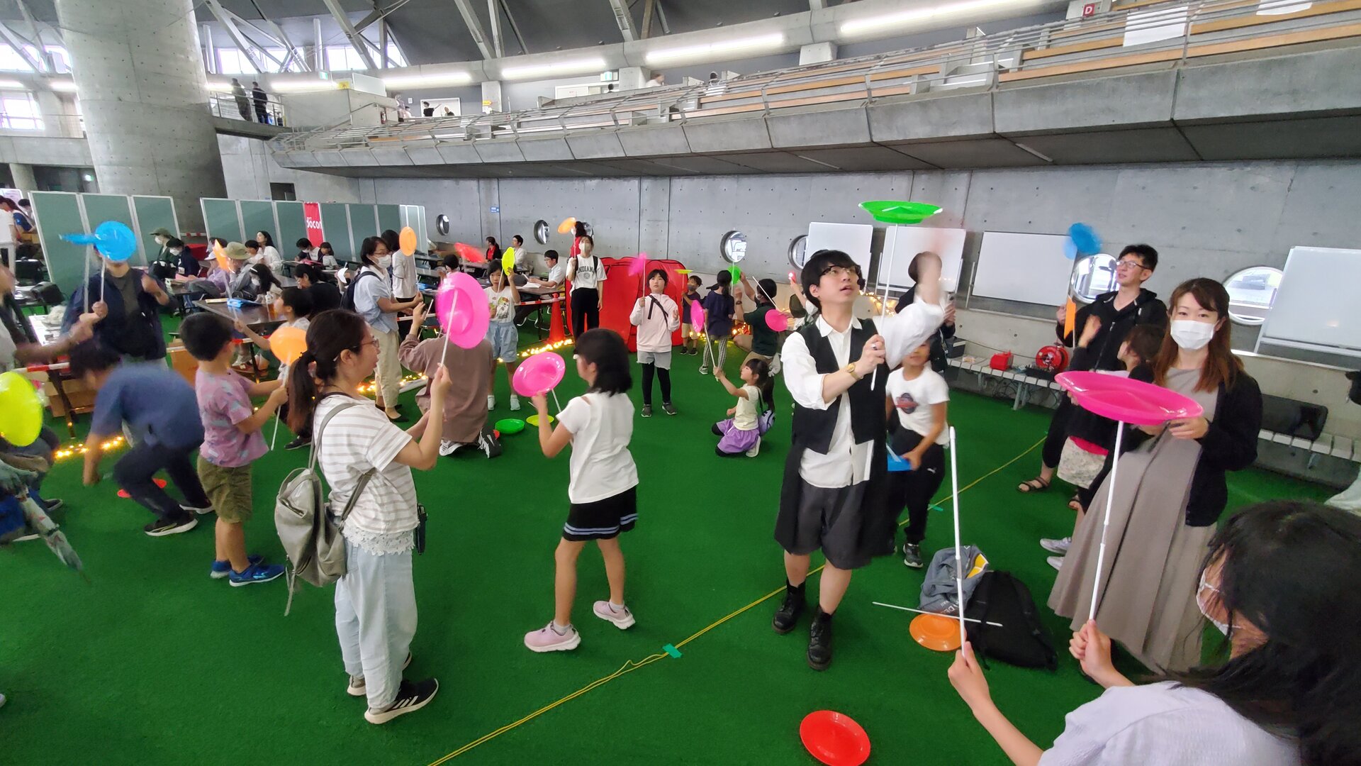 ジャグリング体験ブース